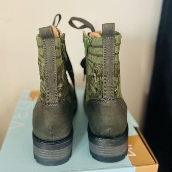 LIFESTRIDE Knockout Lace-Up Combat Boot, Comfort Boot, Green Olive, Size 8, NWT - Picture 5 of 16